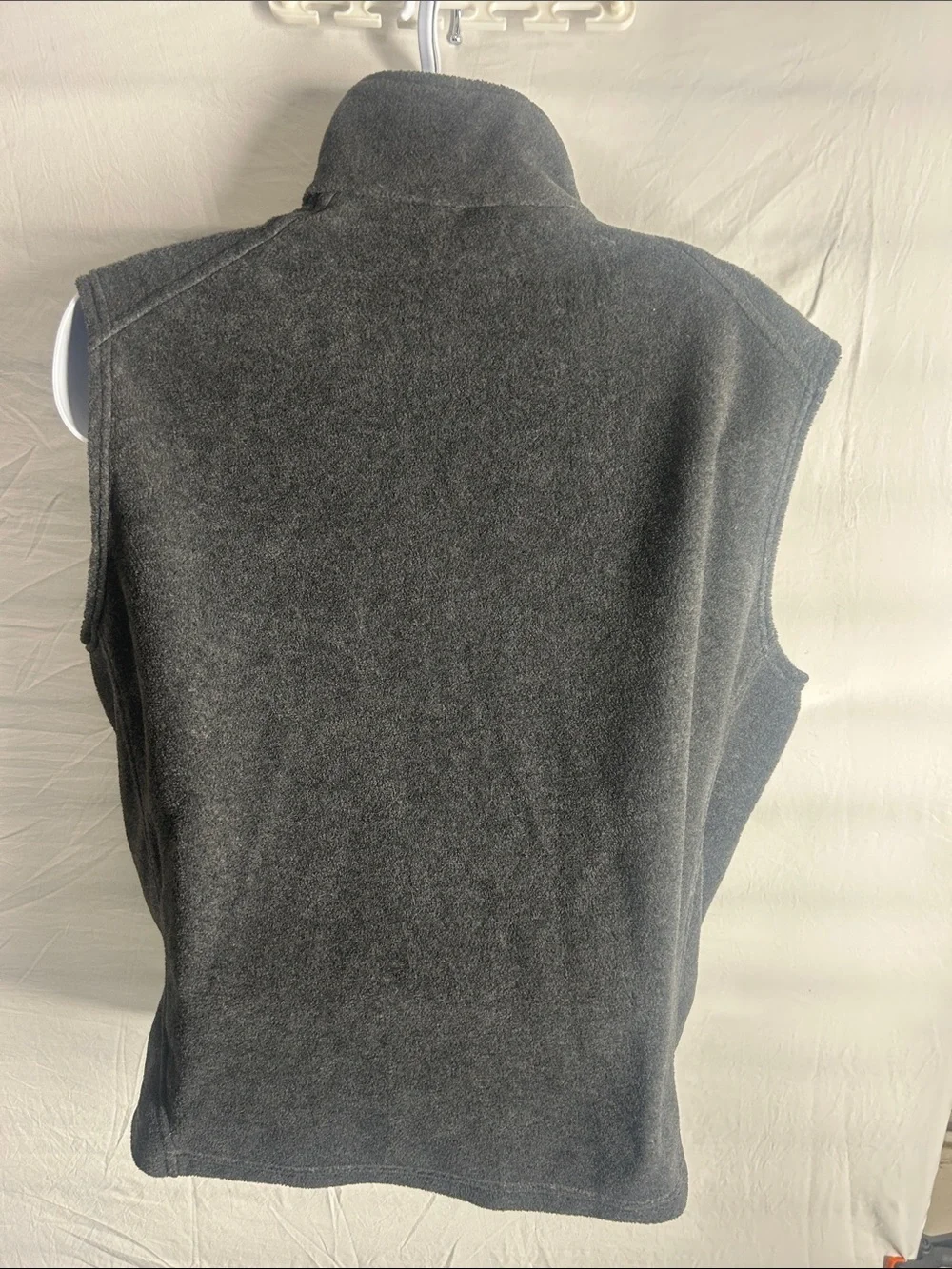 Columbia Dark Gray Full-Zip Fleece Vest